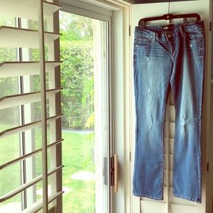 Express Jeans. Barely boot low rise jeans